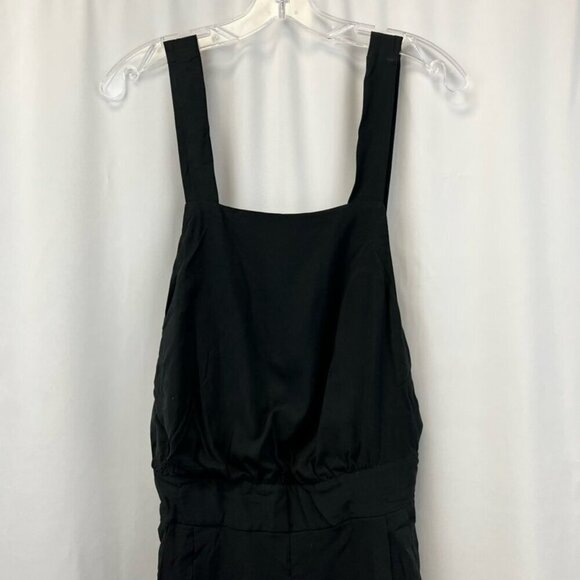 Alice & Uo Romper Playsuit Women's 4 Black Pockets Square Neck Sleeveless Rayon - Picture 4 of 10